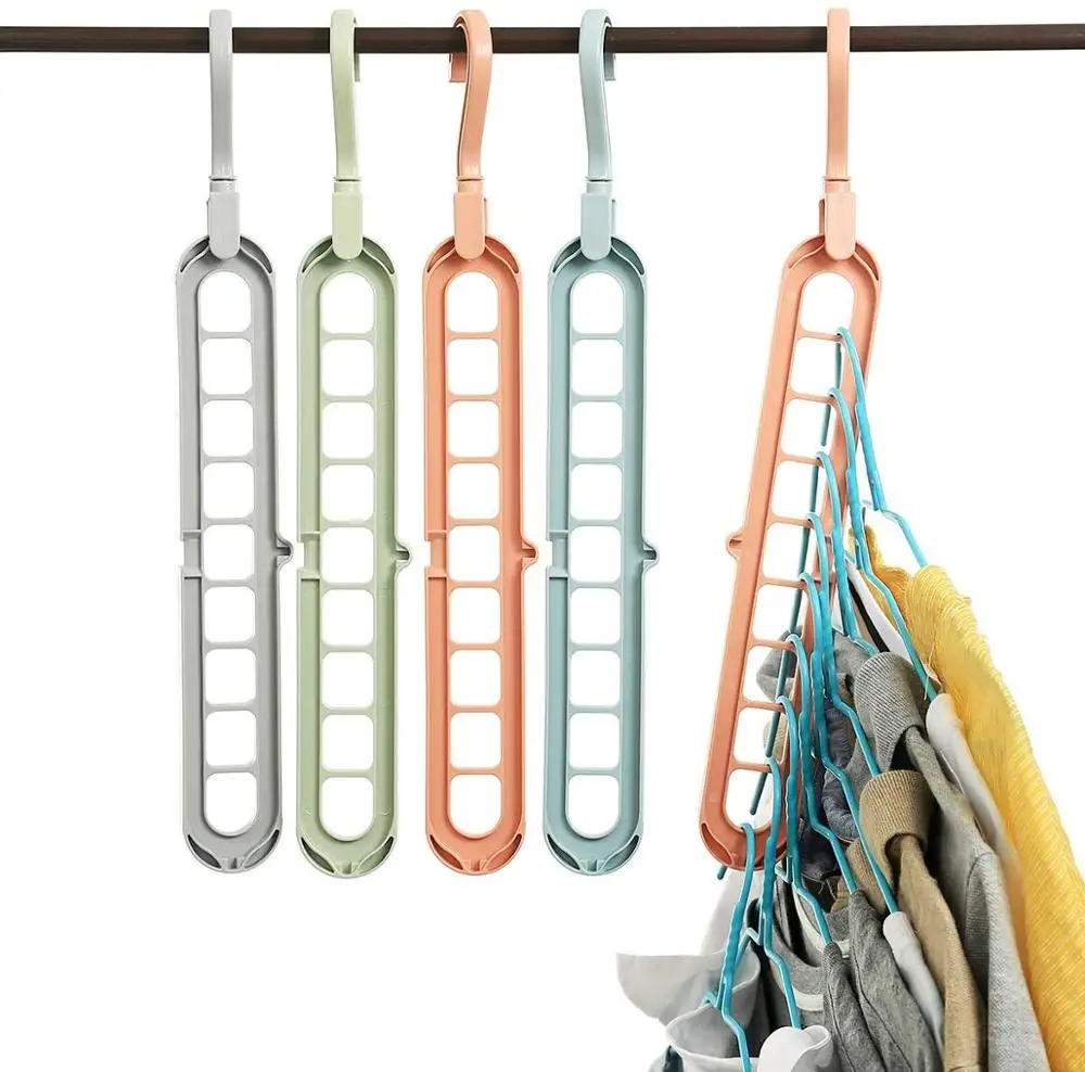 Space Saving Clothes Hangers Multi Port Hanger Organizer for Shirt Skirt Blouse