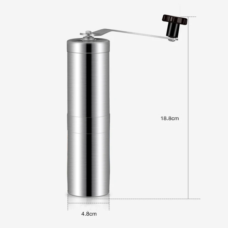 Travel and Home Usa Portable Stainless Steel Manual Coffee Grinder Mills