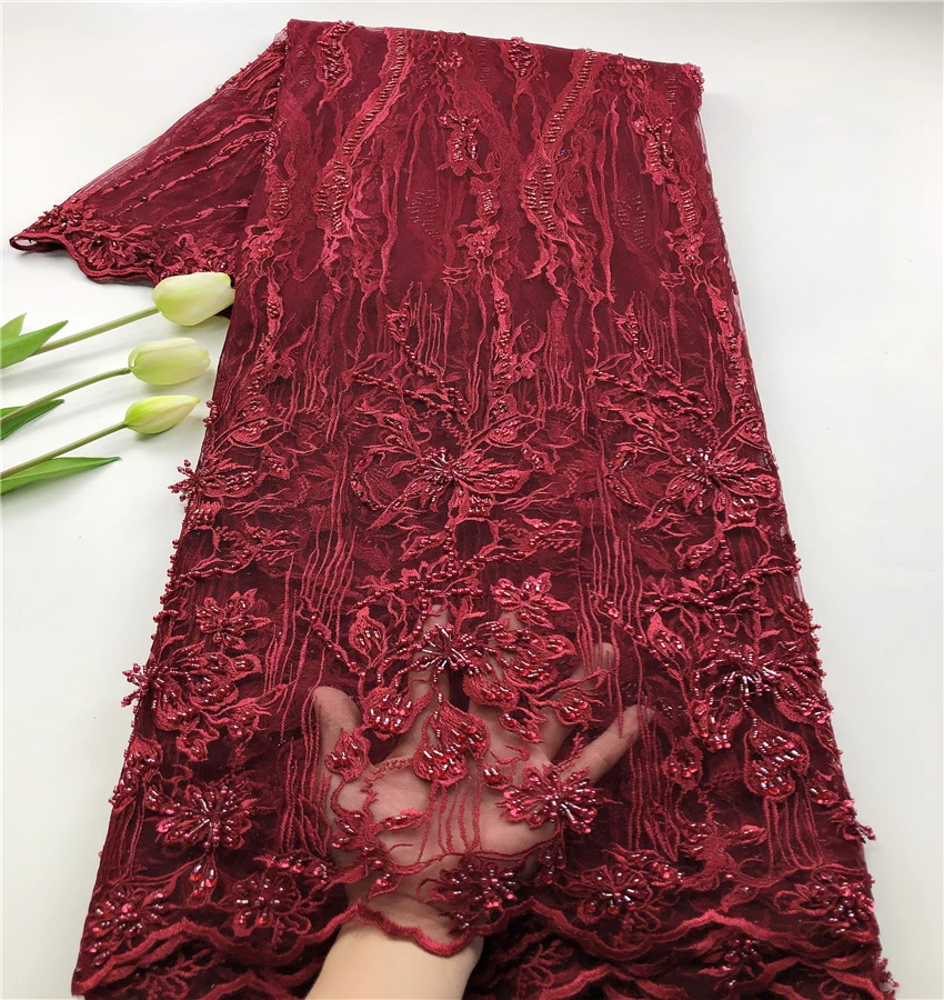 

2020 latest hot selling design popular style handmade beads graceful french lace