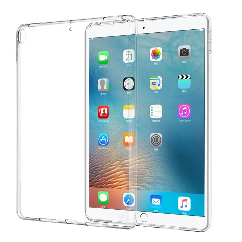 

For Apple iPad Candy Color Crystal shell Clear Thin Transparent Soft TPU Protective Back Case Bumper Cover Mini 2 3 Air Air2 Pro