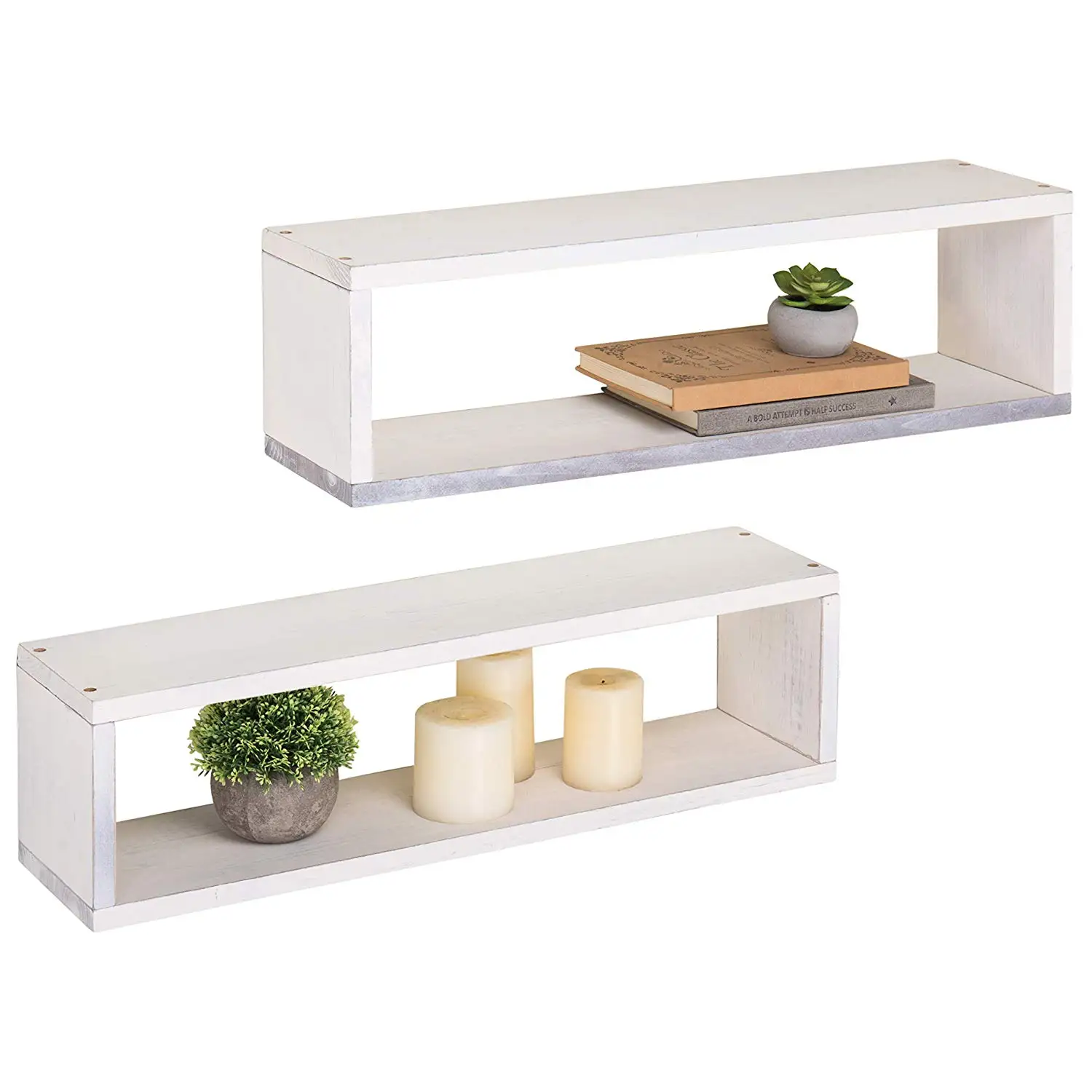 White Wall Hanging Book Shelves Storage Book Shelf Wooden For Nursery