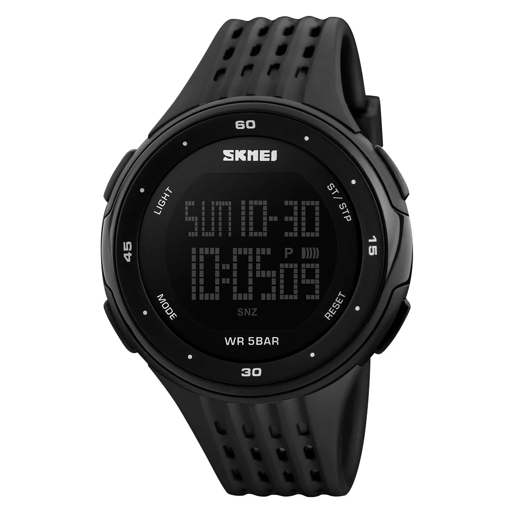 

SKMEI 1219 men digital Military Silicon lcd display sport relojes hombre women wrist plastic watch