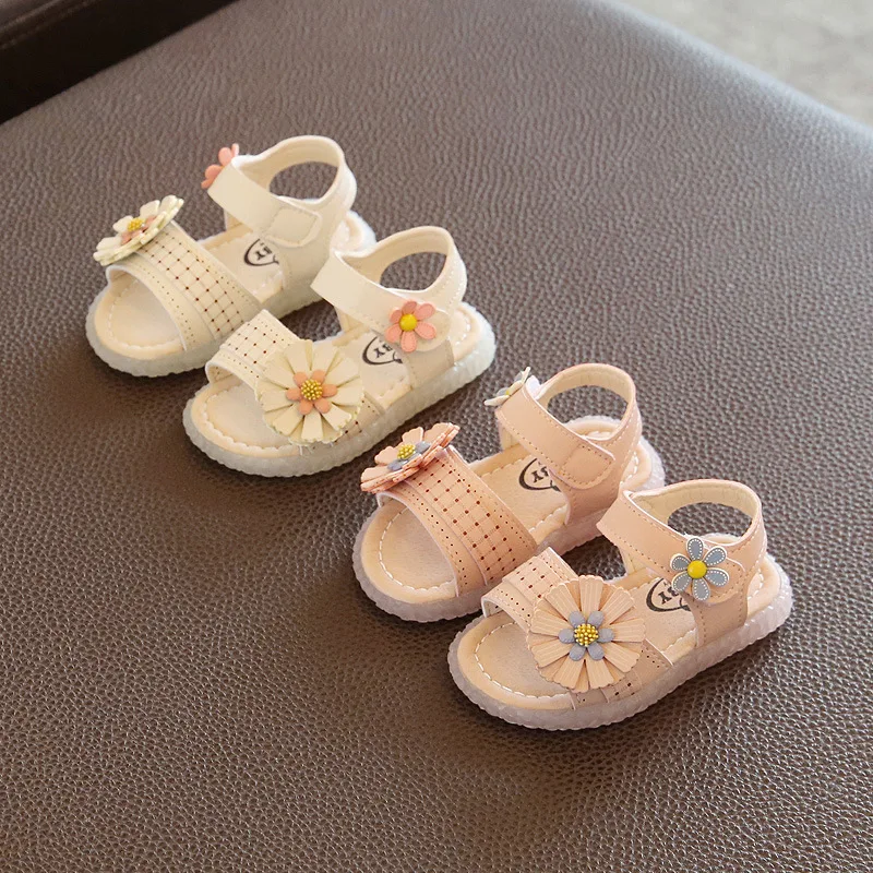 

Wholesale baby Summer Shoes Girl Dress Sandals Soft Sole Kids Shoes, Multi colors