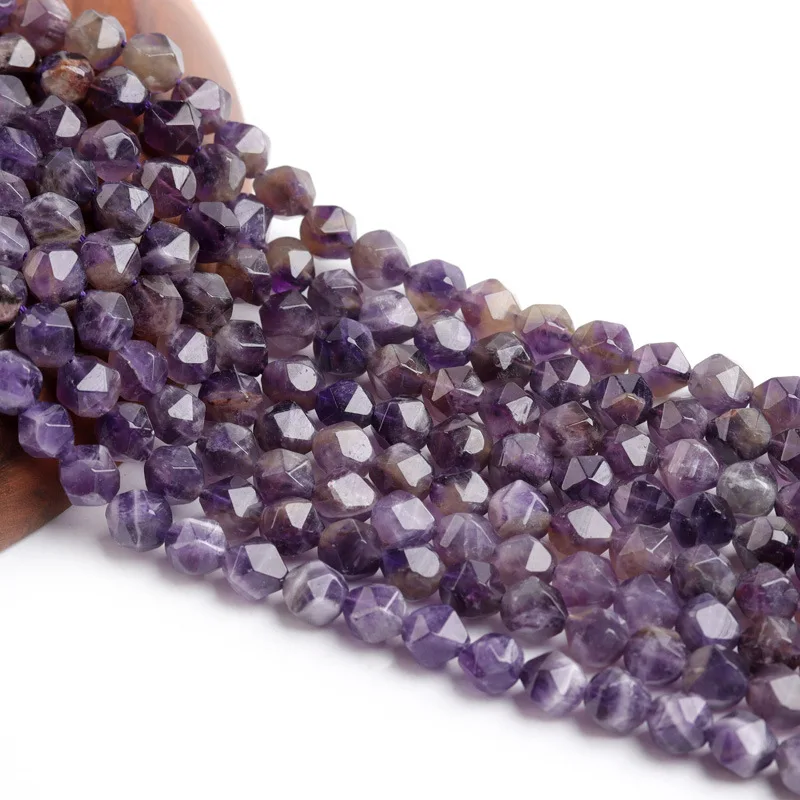 

Spacer Beads For Jewelry Making Beads Bracelets Amthyst Faceted Gemstones Beads Natural Trending Bracelets, As picture