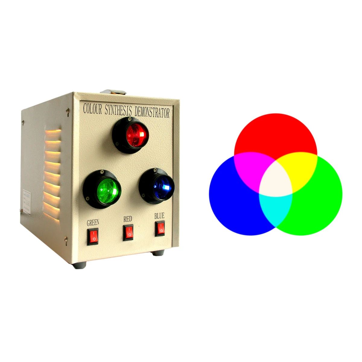 experimental instrument tricolor composition of light