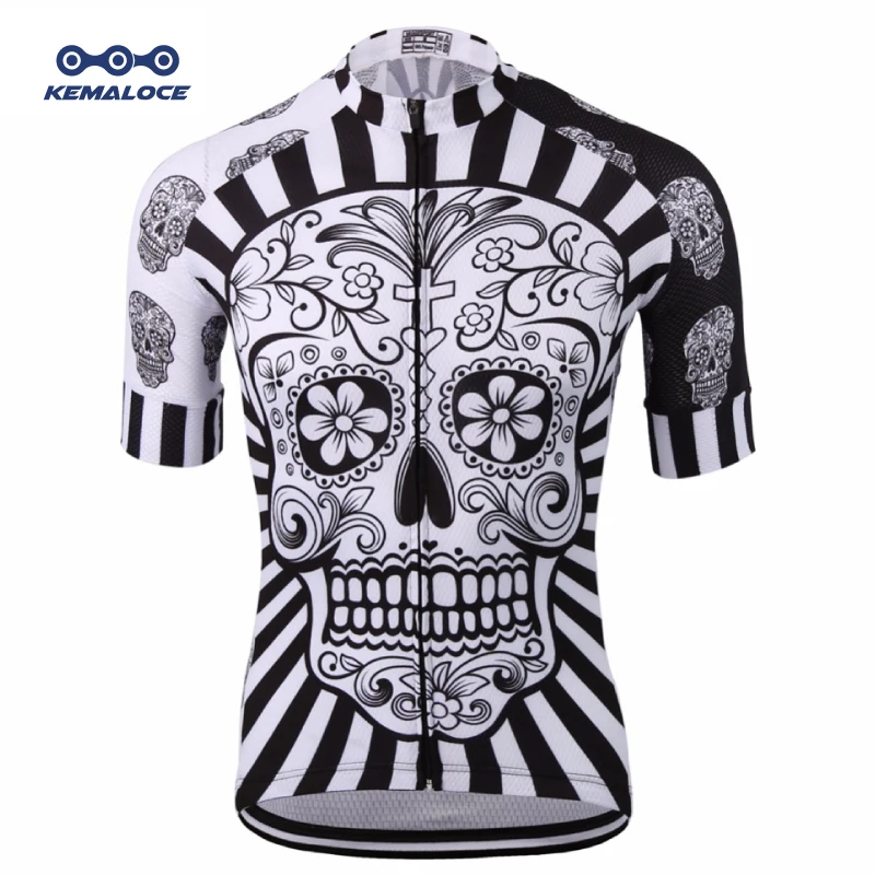 

Custom Cycling Wear,Skull Road Bike Jerseys,Drop Ship White Sublimation Bicycle Shirt Craft Cycling Jersey Clothing