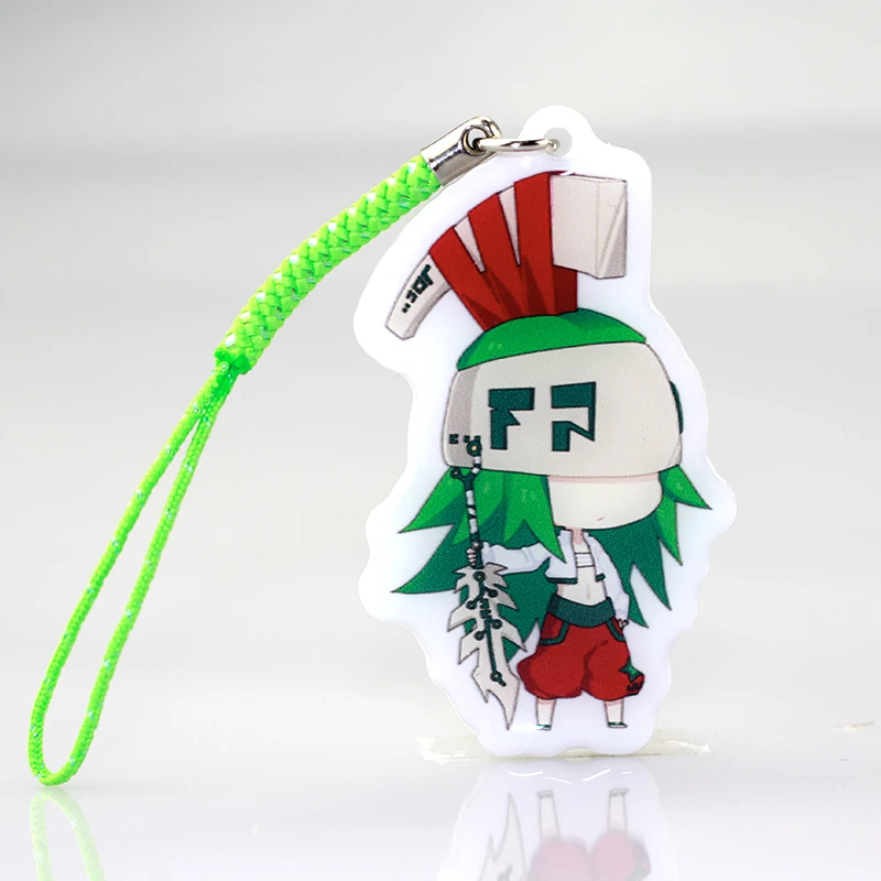 
NO MOQ eco friendly material custom acrylic keychain manufacturer charm printing with your design 