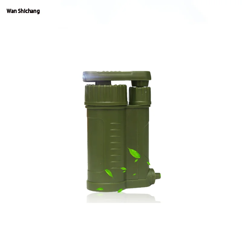 

Outdoor water filter, portable green water device, portable water filter