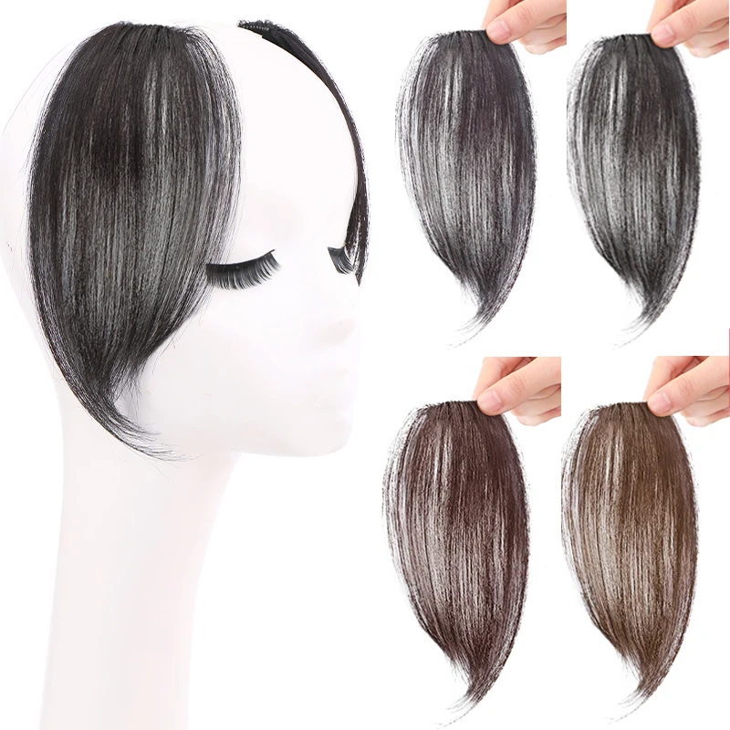 

Wholesale Bang Hair Fringe Clip In 100% Human Hair Bangs Middle-part Bangs Hair Extensions