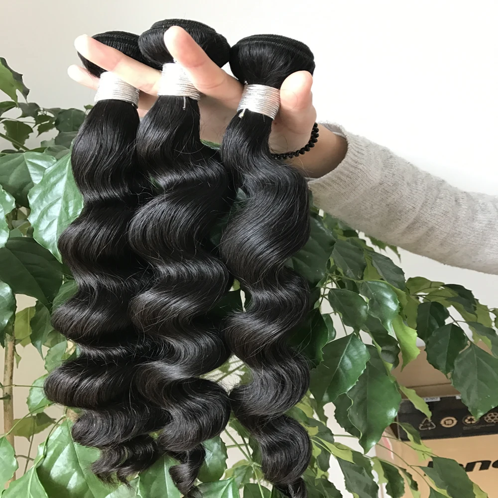 
cuticle aligned raw virgin hair,natural color human hair bundles 