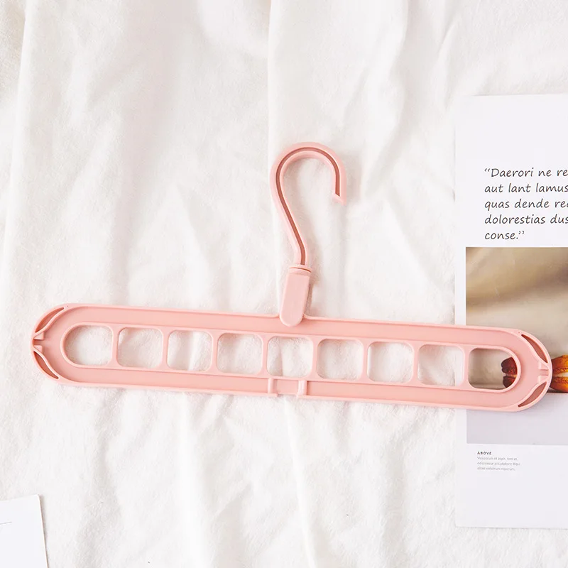 

Amazon Top selling space saving Home multi-layer magic wardrobe foldable plastic clothes hangers stand wholesale