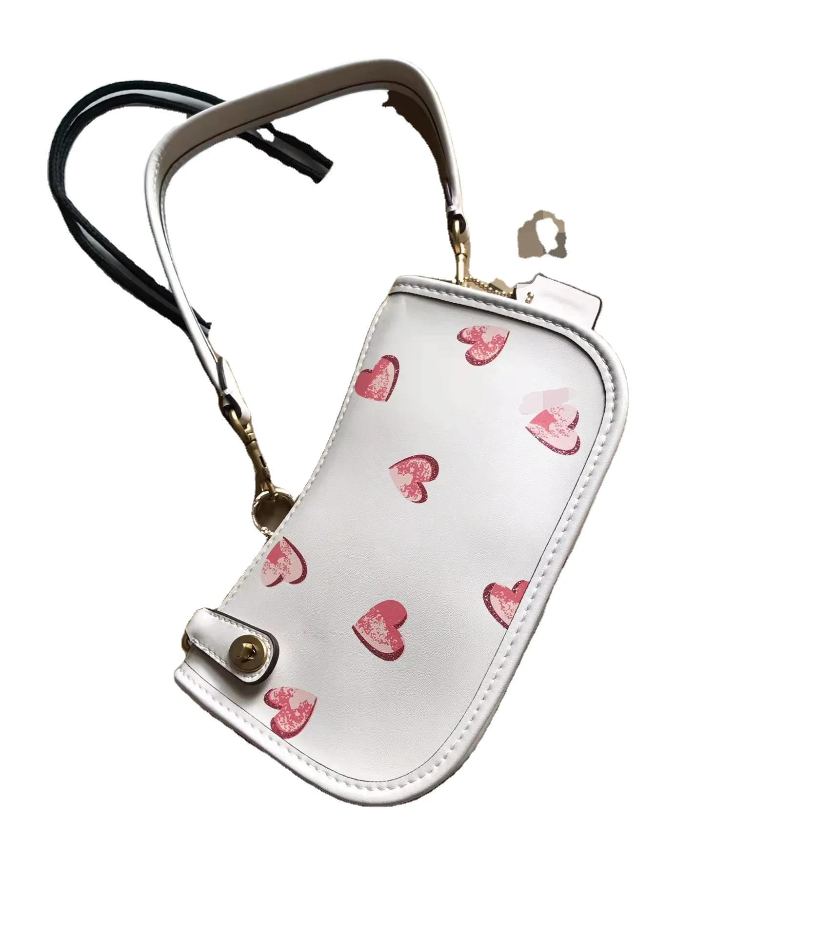 

COC new women's handbag messenger bag simple and versatile love printing high-end luxury designer high-end elegant fashion women