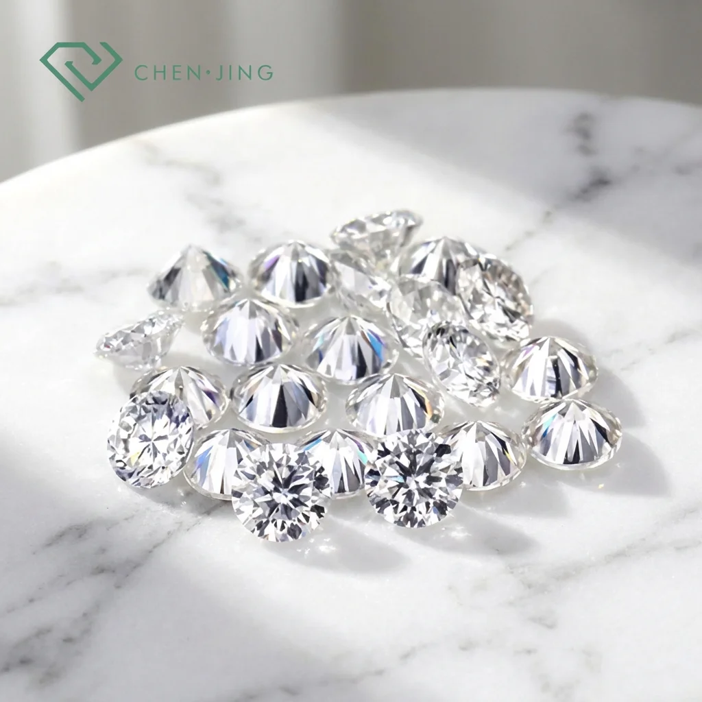 1mm 2mm 3mm 4mm 5mm White Small DE VVS VS Lab Grown Diamonds Round Melee Size HPHT CVD Loose Lab Diamonds for Sale