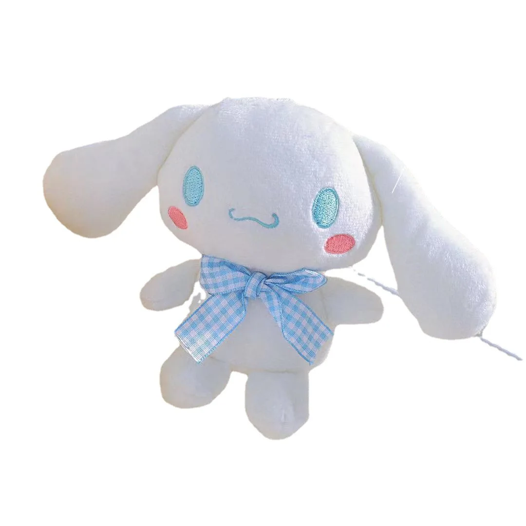 

Kawaii Sanrio Series Cinnamoroll Kuromi Cartoon Fashion Stuffed Rabbit Keychain Plush Toy