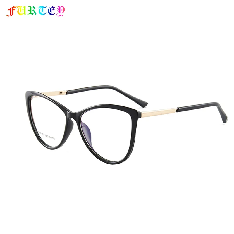 

7001 TR90 frame spring foot optical glasses anti-blue light cat's eye myopic glasses frame, 6 colors