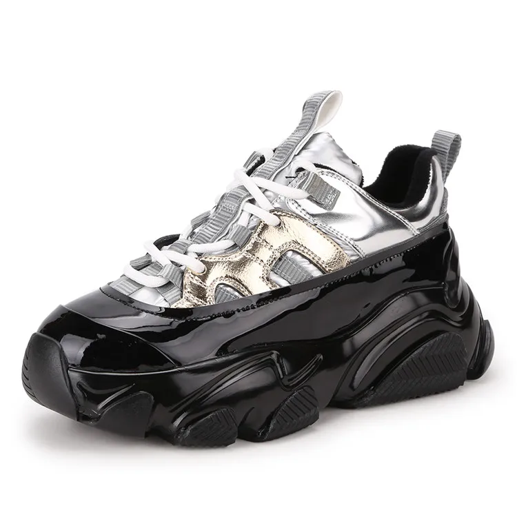 

HOT chunky shoes sports women leather heightening shoes women ladies casual shoes