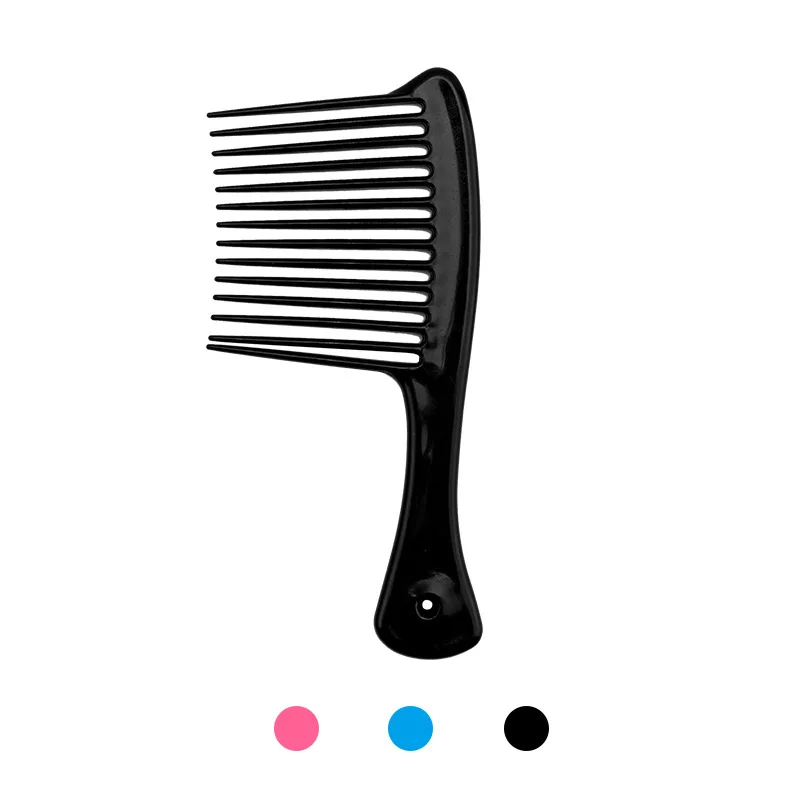 

Plastic Extra Wide Large Tooth Detangling Comb For Long Thick Wet Hair, Black