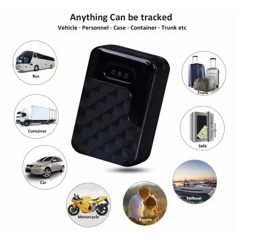 Anti-tamper trigger alarm gps tracker support GPS/LBS/AGPS tracking low battery alarm