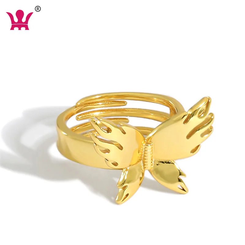 

925 sterling silver rings butterfly ring