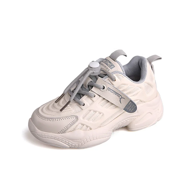 

Spring New Kids Pu Leather Girls Sport Shoes Boys Fashion Running Athletic Training Footwear Unisex Children Platform Sneakers