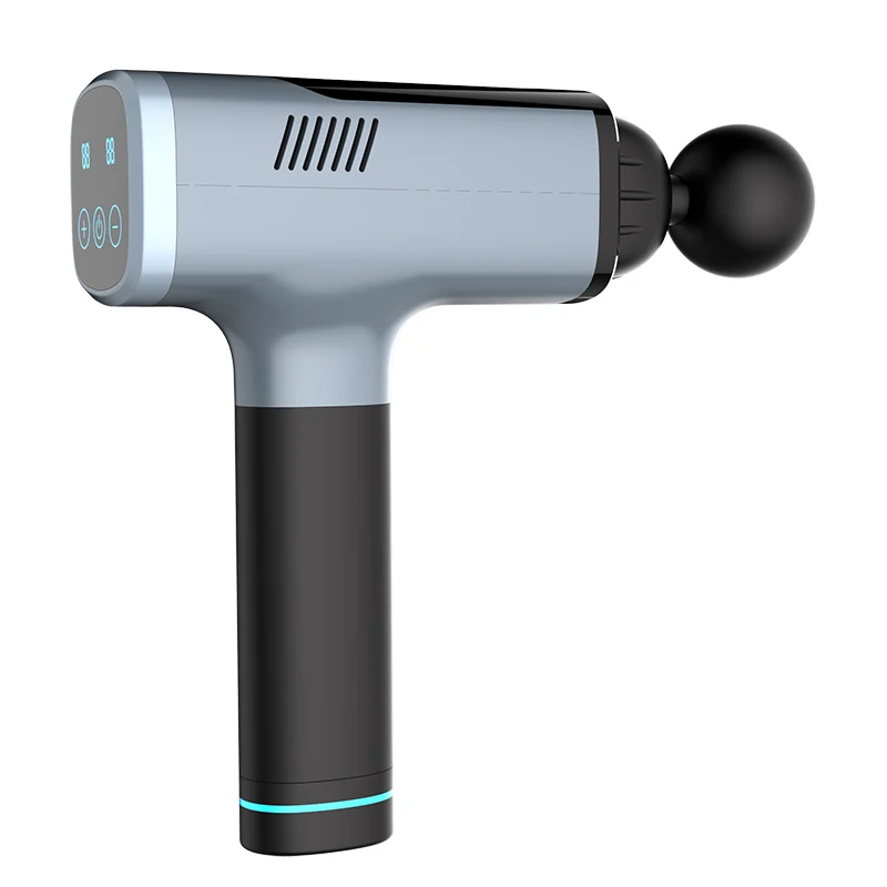 
Drop shipping deep tissue body muscle cordless massage gun with 5 replaceable heads 