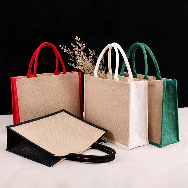 

New Stock High Quality Plain Laminated Jute Bag