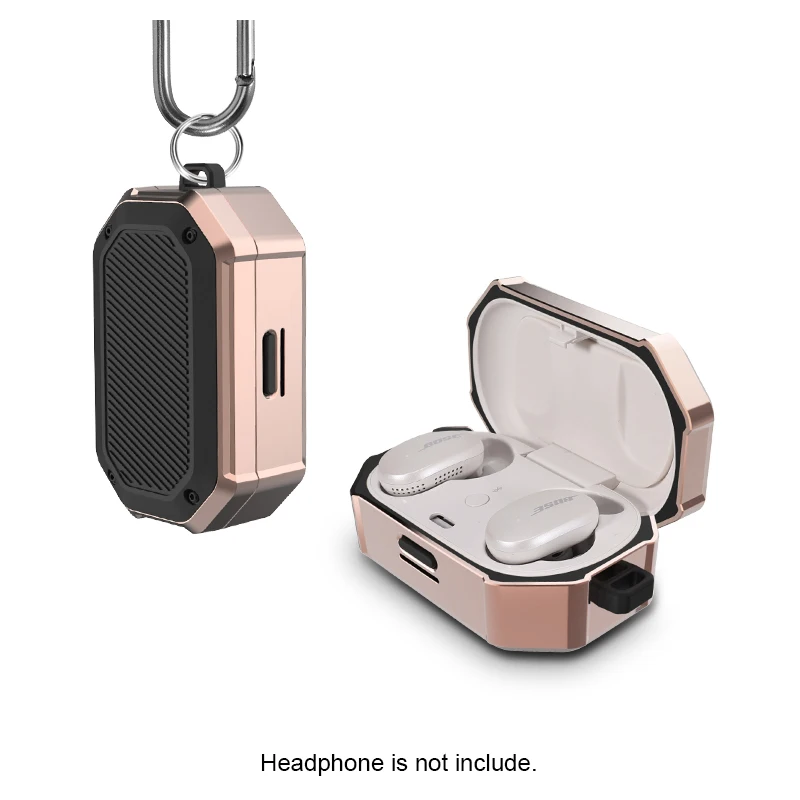 

New Design Military Grade Protective Case Cover With Hook For Bose QuietComfort Earbuds, 2 colors