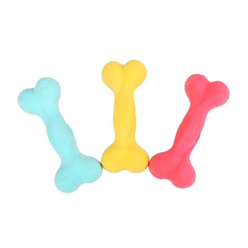 

Variety Of Colors TPR Bone Chewing Pet Toy Milk Flavor Pet Training Interactive Supplies Multifunction Dog Chewing Toy, Red,blue,yellow