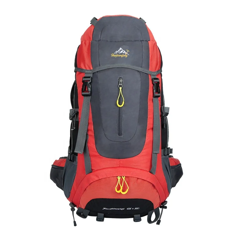 

Free sample 70L travel water-resistant polymide camping camp backpack hiking backpacks, Customized