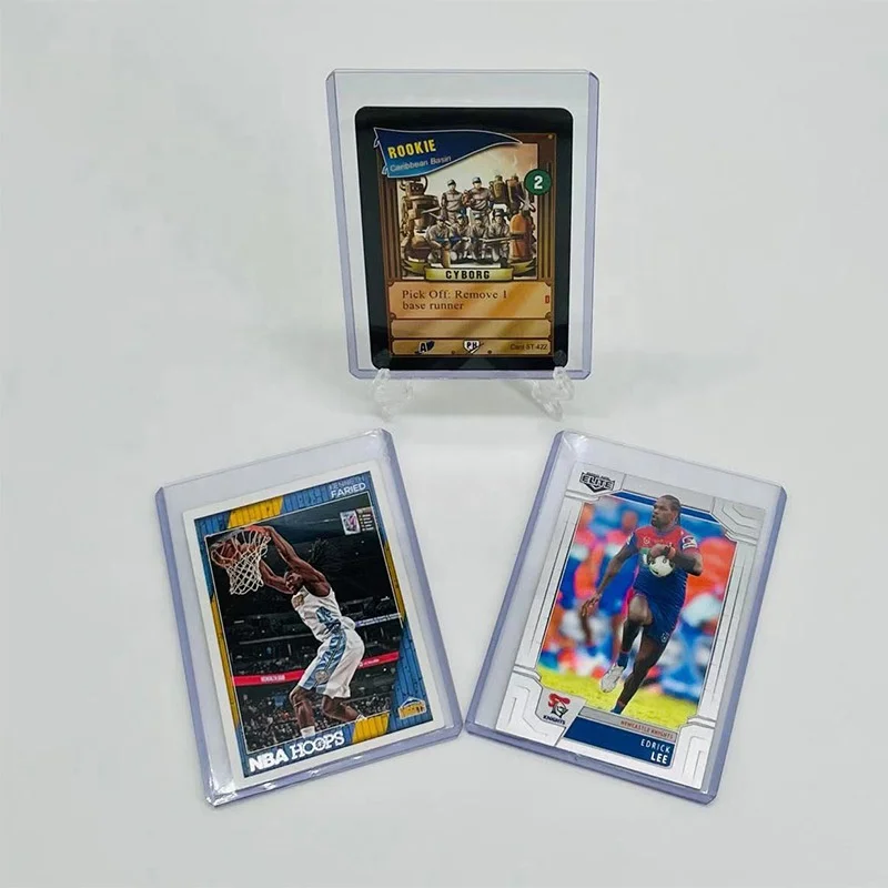 

wholesale 35pt pvc 3x4 top loaders sports card holder plastic card sleeves