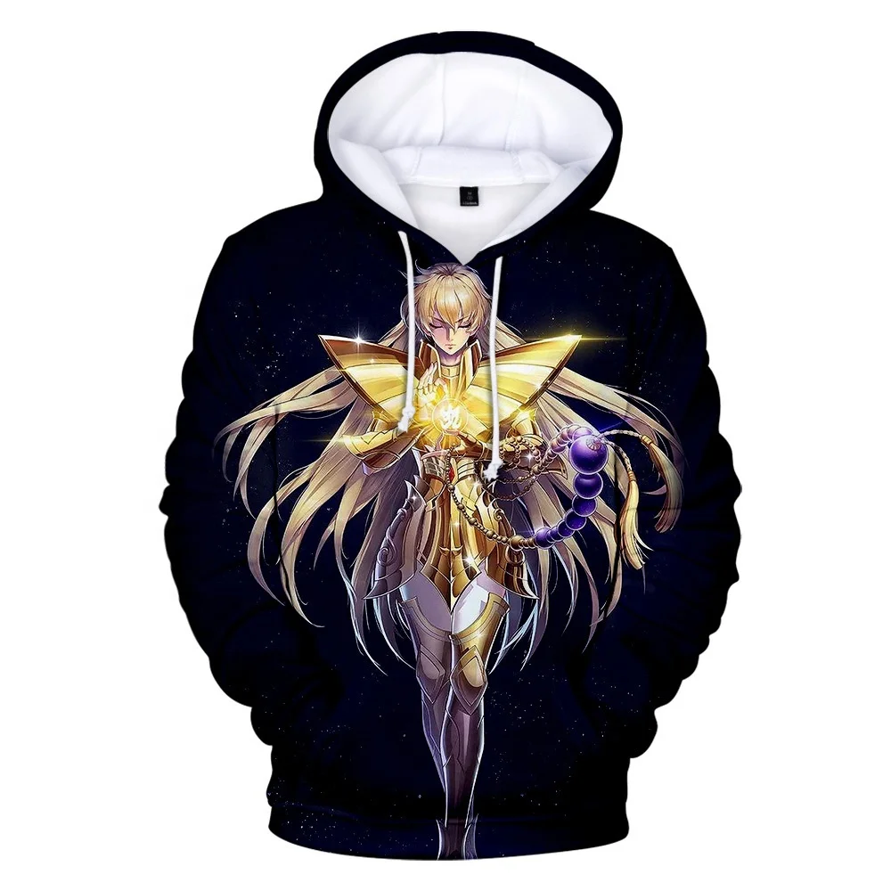 

2021 New designs stock no moq 3d printed Knights of the Zodiac hoodies wholesale saint seiya hoodies sweatshirt supplier, Csutomized