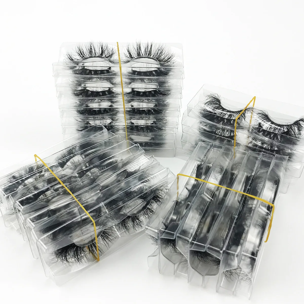 

New 5D Beauty Thick Sparkle Winged Lash 3D Mink Paired Packaging False Eyelashes