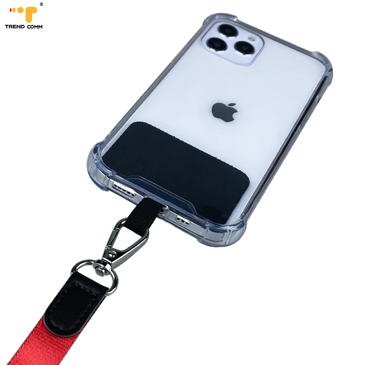 

Removable Hanging Rope+Cloth Tag Shockproof Acrylic Phone Holder Stand Case For Huawei