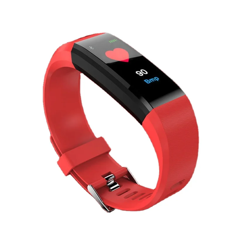 

IP67 Heart Rate Smart Bracelet Band Wristband Fitness Tracker 115plus Smart Watch, 5 colors