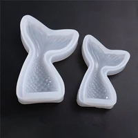 

DIY Epoxy jewelry silicone mermaid tail molds for keychain making