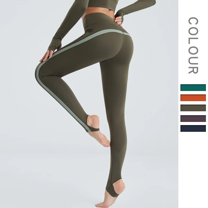 

Yoga pants women's high-waist hip-lifting leggings quick-drying fitness waist-stepping sports pants, Picture colors