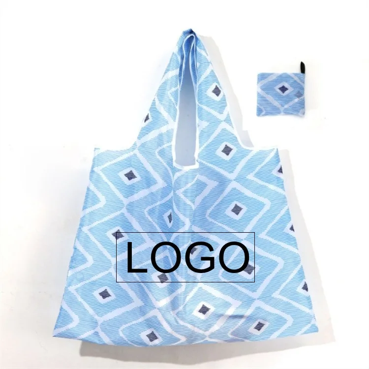 

Logo Reusable Foldable Shopping Bag High Quality Large Size Tote Bag Environment Friendly and Waterproof T-shirt Bag
