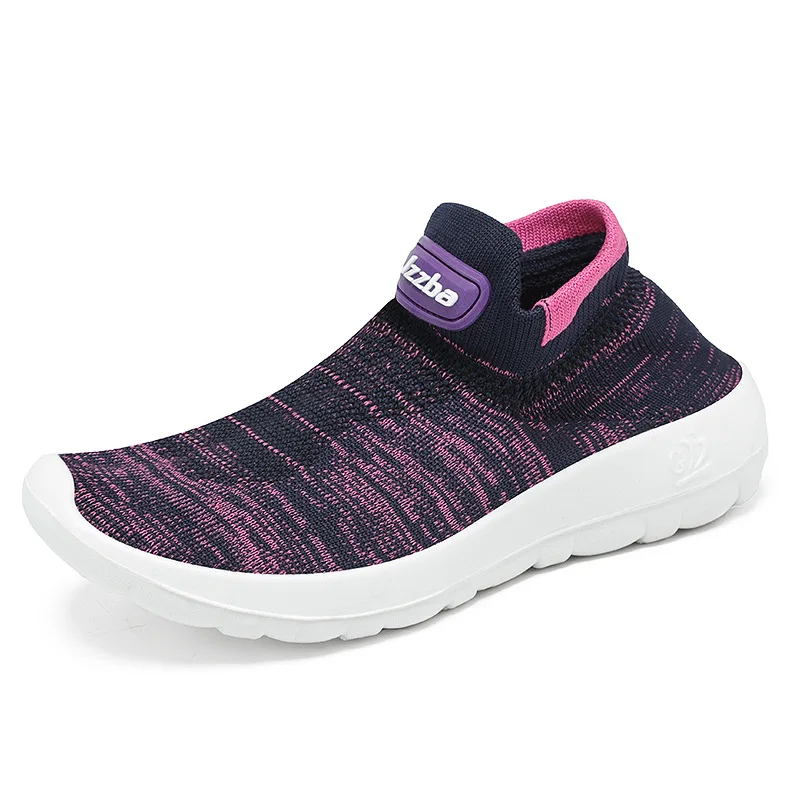 

High Quality Women Breathable Sports Slip On Casual Running Sneakers, 3 colors
