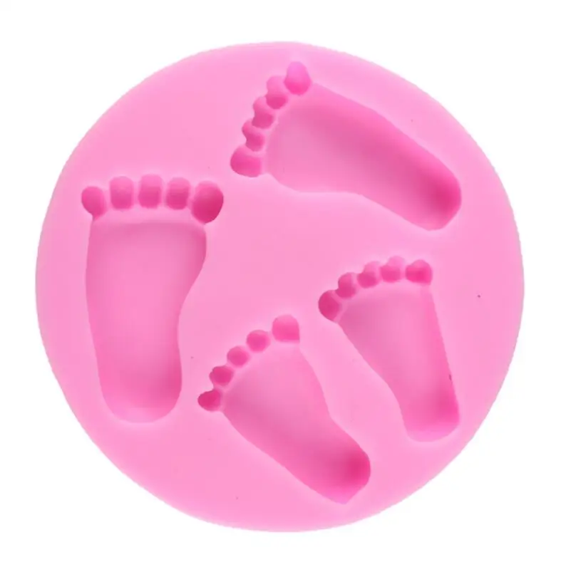 

Youngs YS-DGM263 Silicone Baby Foot Shape Cake Moulds Chocolate DIY Pudding Molds Baking Tools, Pink