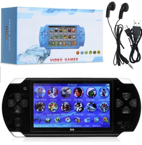 

Video Game Console Player X6 for PSP Game Handheld Retro 1000 Game 4.3 inch Screen Mp4Support Camera Video