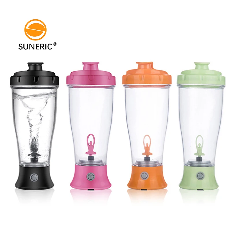 

Eco Friendly Leakproof Plastic Blender Protein Powder Water Bottle Gym Automatic Mixer Electric Shaker Bottle, Black,pink,orange,green