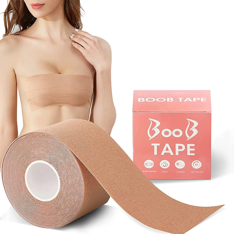 

Remover Roll Set Skin Coloured Cover Breast Lift Bra Push Women Box Decorate Nipple Brest Tape Boob