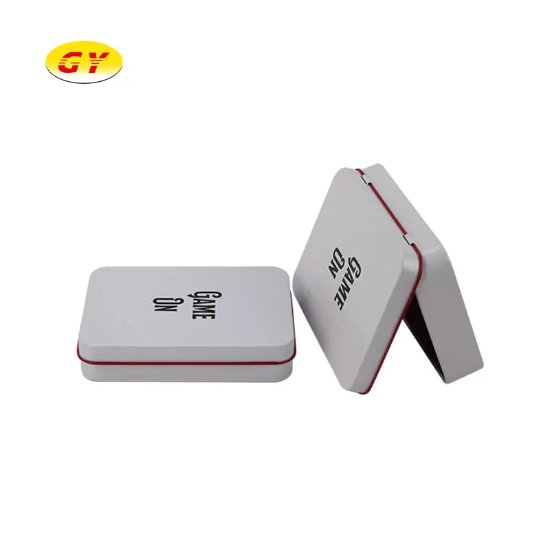 
2020 hot sale square hinge tinplate box nail clippers hardware gadget packaging box 