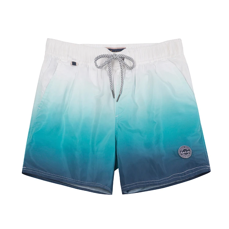 

Professional Manufacturer Direct Supplier mens swim Shorts With Pocket Color Gradient Custom Swim Trunks