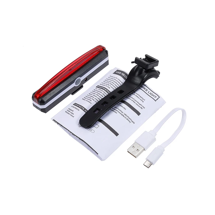 

Rechargeable Usb Bicycle Tail Light Waterproof LED Bike Rear Light, Red,white