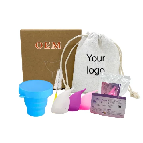 

Free samples Custom logo CE Medical Grade Best Lady Feminine Period Organic multi color reusable silicone menstrual cup, Customer