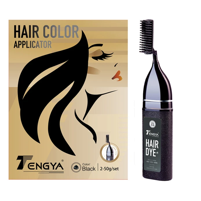 

7 Minutes Fast Dye Shampoo With Magic Combs Cream Black Hair Color For Men and Women Hair Dye