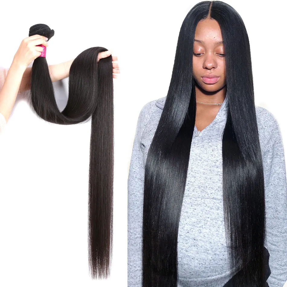 

Cheap 30 40 Inch Unprocessed Malaysian Human Cuticle Aligned Remy Hair Extension YesWigs Double Weft Hair Bundles Silky Straight