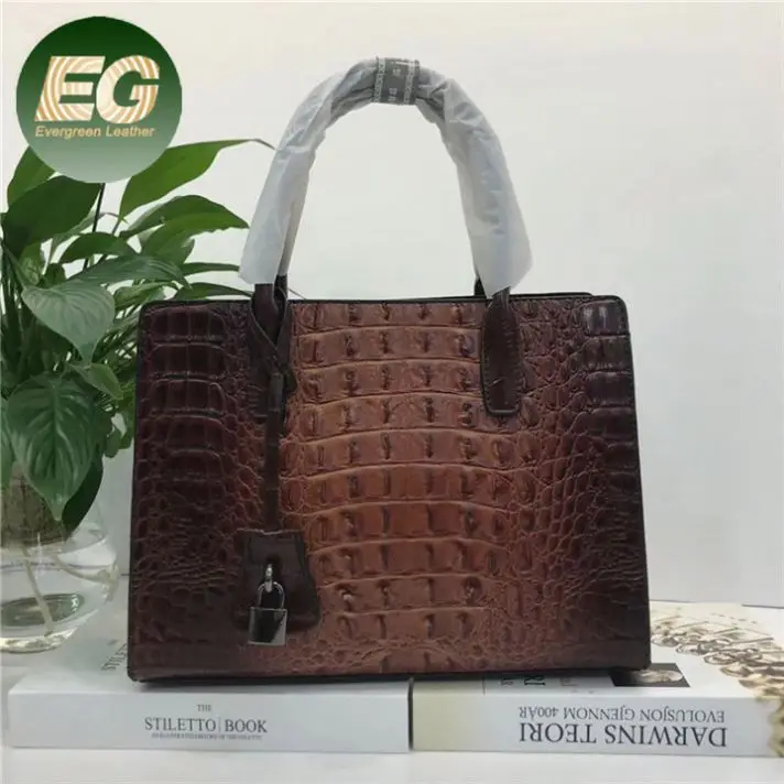 

New crocodile pattern large capacity bag women fashion OEM handbags SH1169