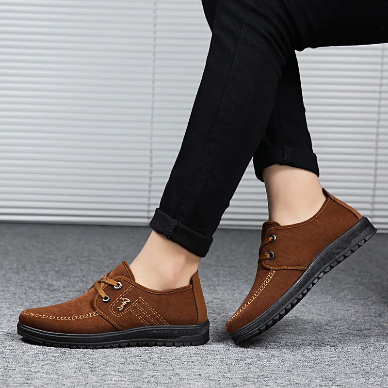 

C22 Breathable Anti-Slip Light Soft Men Open Casual Shoe Sneakers Leather Shoes